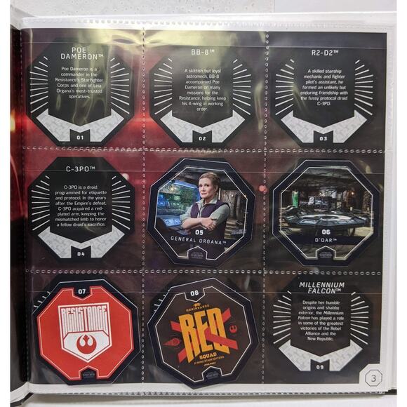 Winn Dixie Collector Star Wars Cosmic Shell Collector Album with 39 Shells Pogs - Picture 2 of 12